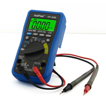 มัลติมิเตอร์ช่วงอัตโนมัติเลือกการชาร์จพลังงานแสงอาทิตย์ holdpeak hp-90b